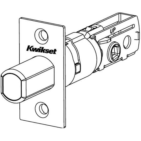 UL Square Corner Adjustable Deadbolt Latch Satin Nickel Finish